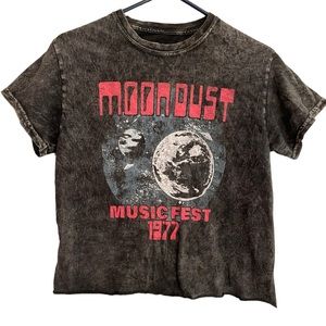 Moondust 🌔 Music Fest 1977 cropped t-shirt Size Small